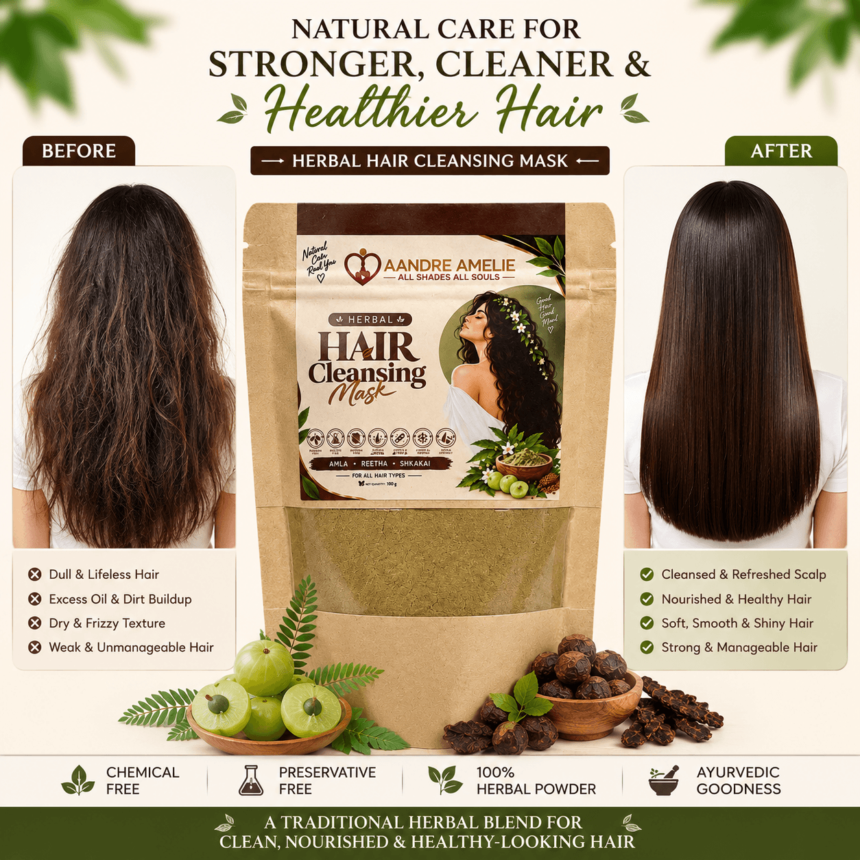 Herbal Hair Cleansing Mask